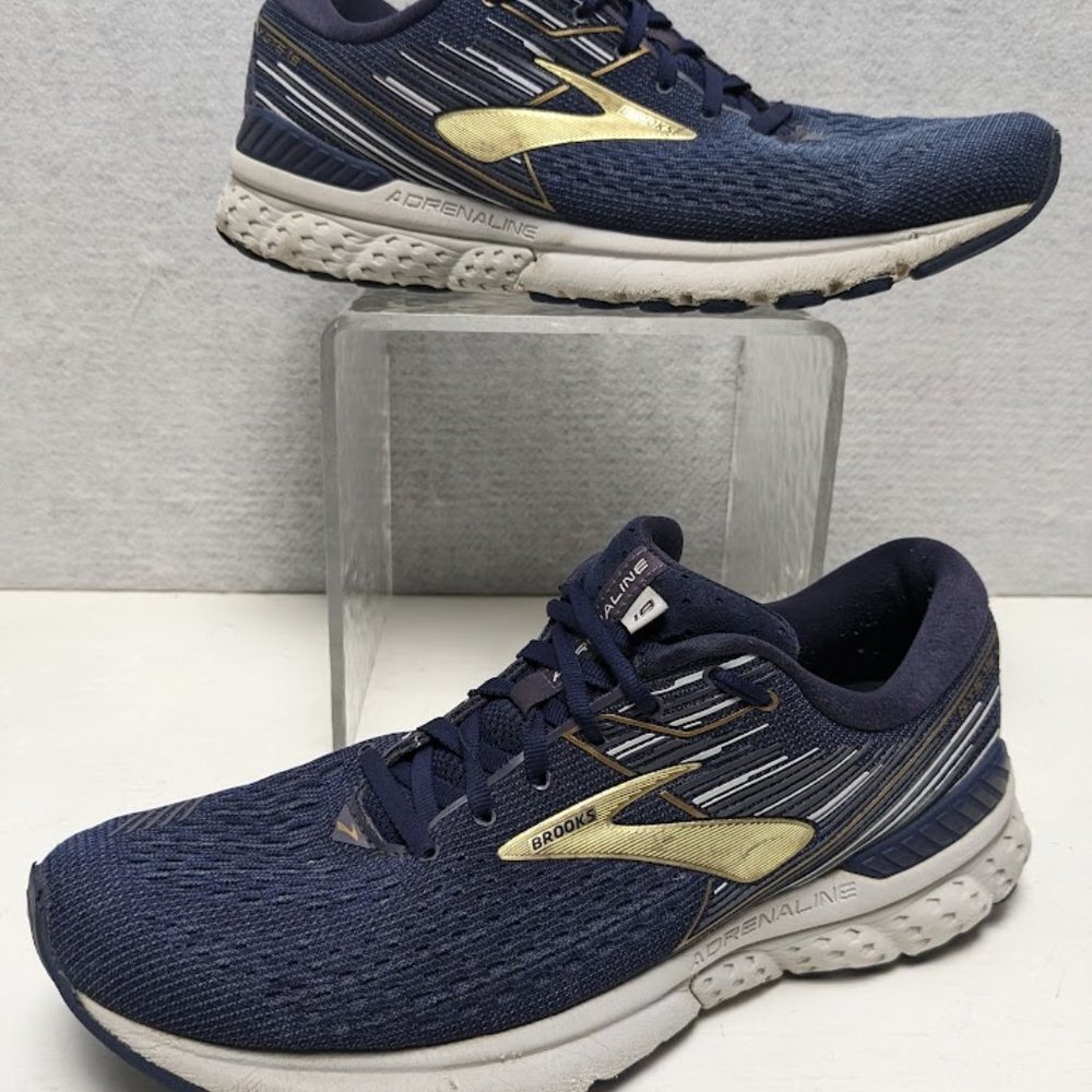 Brooks Mens Adrenaline GTS 19 1102941D439 Running Shoes Sneakers Size 11 M Blue